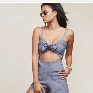 Reformation Magnolia Romper size 6